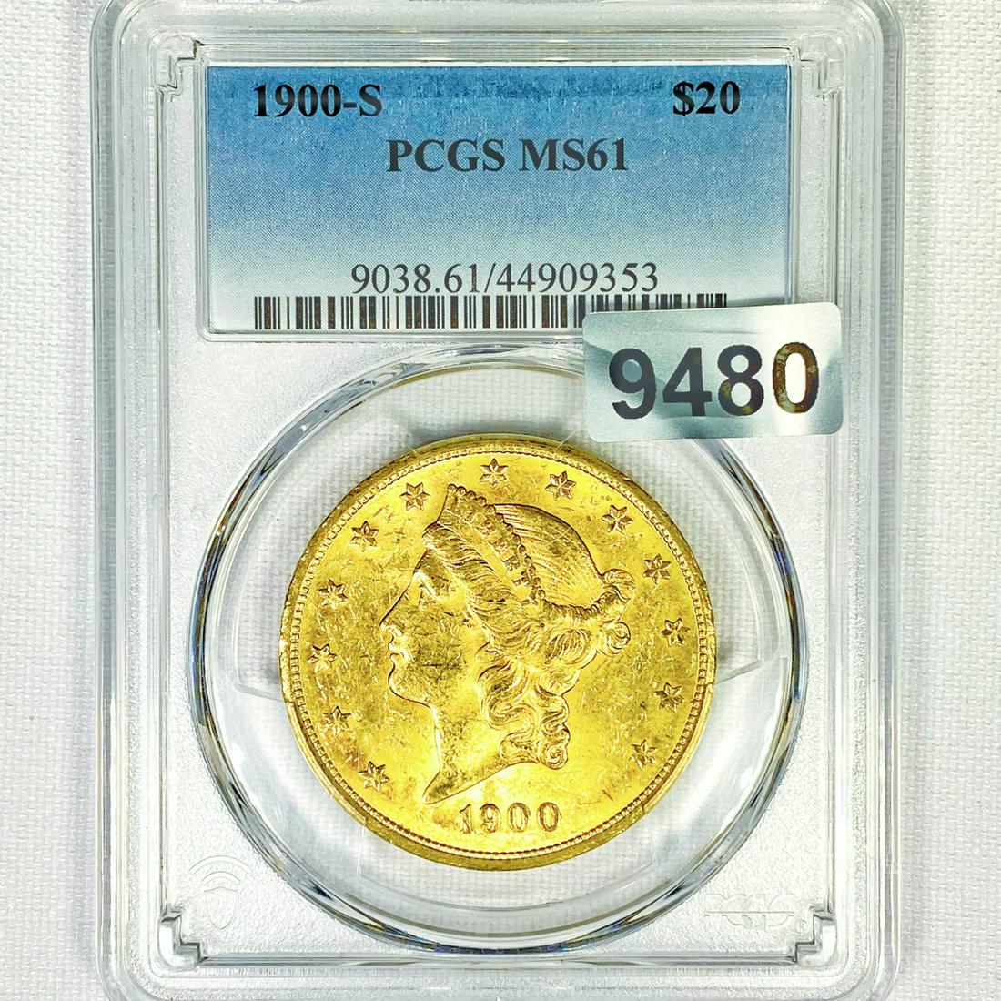 1900-S $20 Gold Double Eagle PCGS-MS61 (1 of 2)