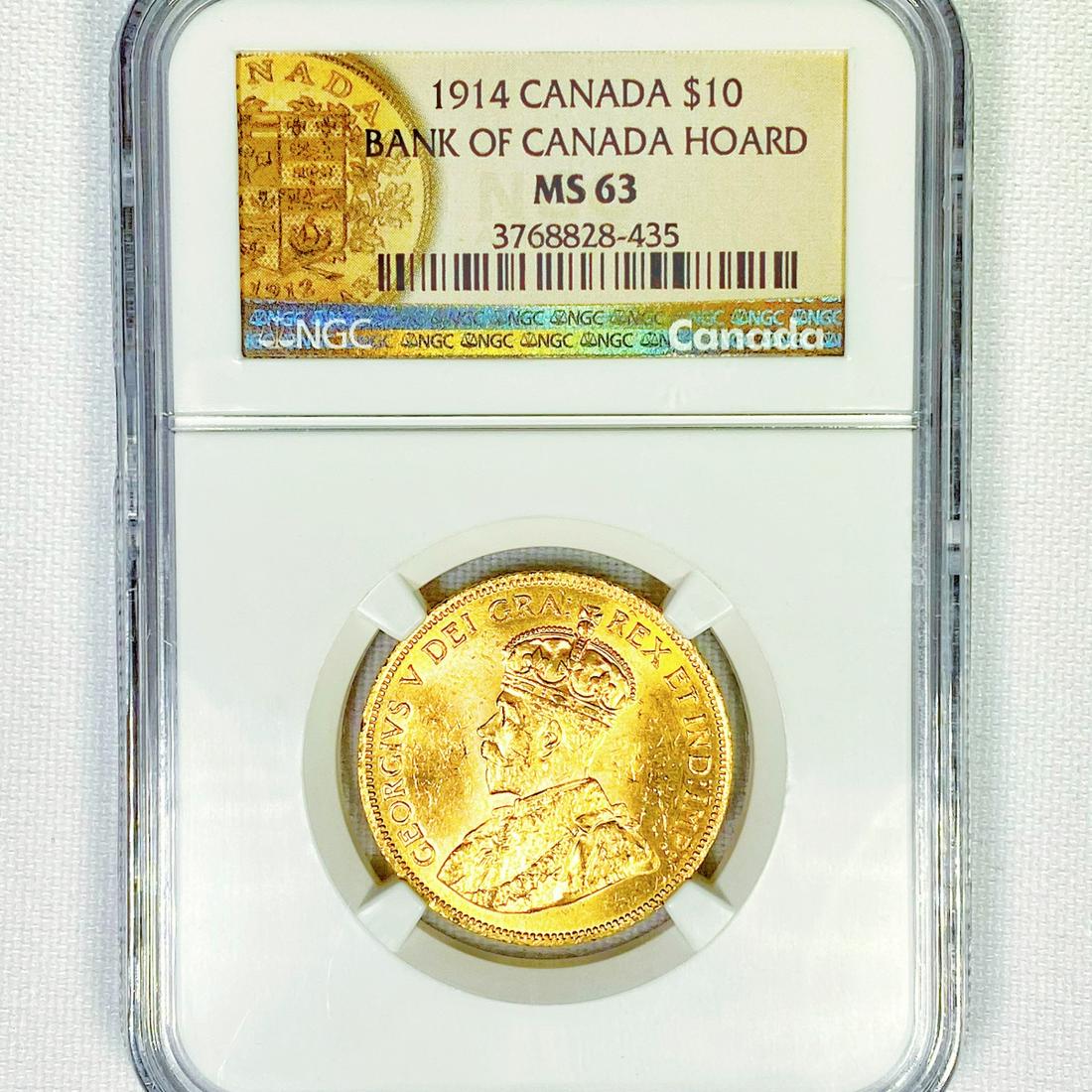 1914 Canada Gold $10 NGC-MS63 Bank of Canada (1 of 2)