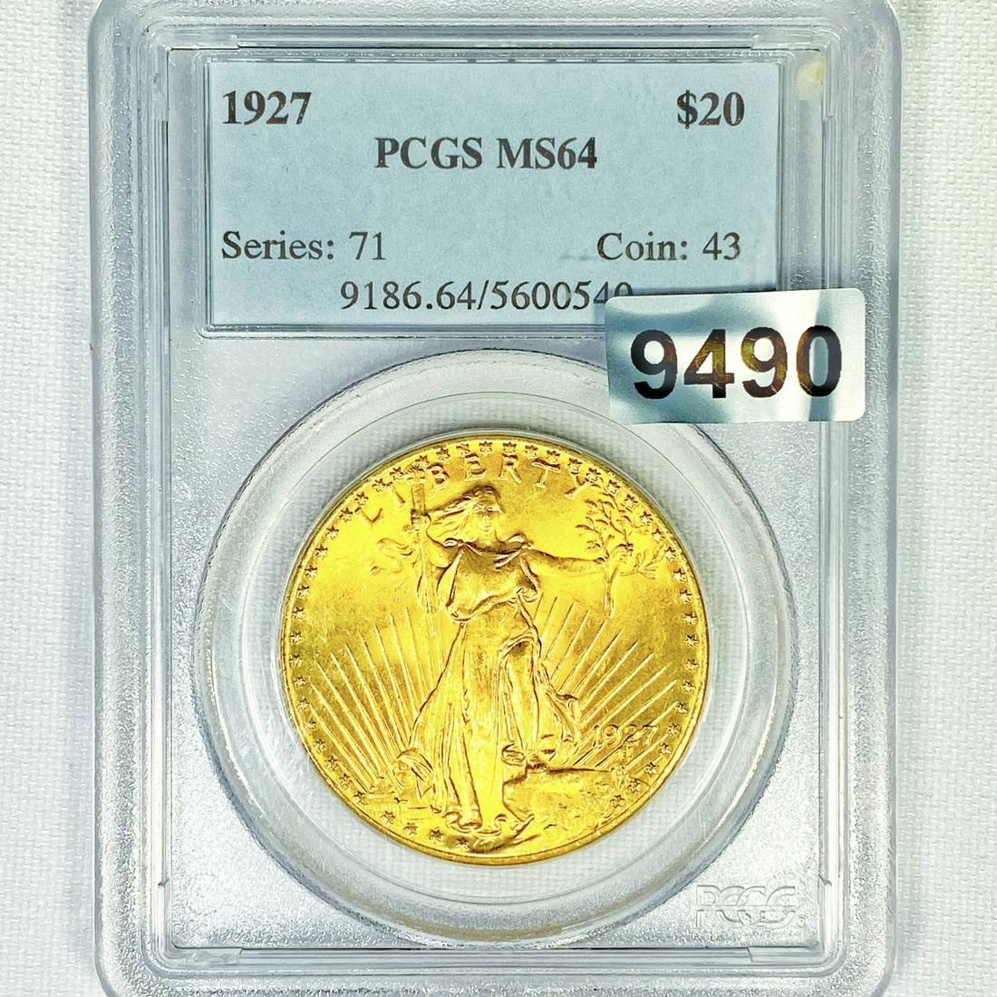 1927 $20 Gold Double Eagle PCGS-MS64 (1 of 2)