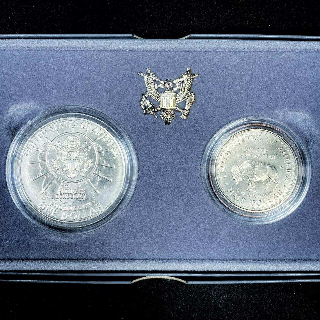 1991-P Mount Rushmore Anniversary 2 Coin Set - UNC (1 of 3)