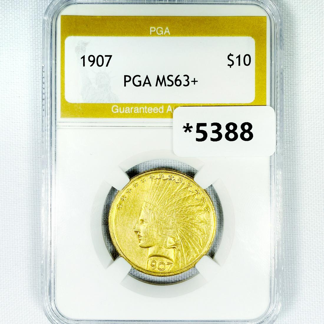 1907 $10 1/4 oz American Gold Eagle PGA-MS63+ (1 of 2)