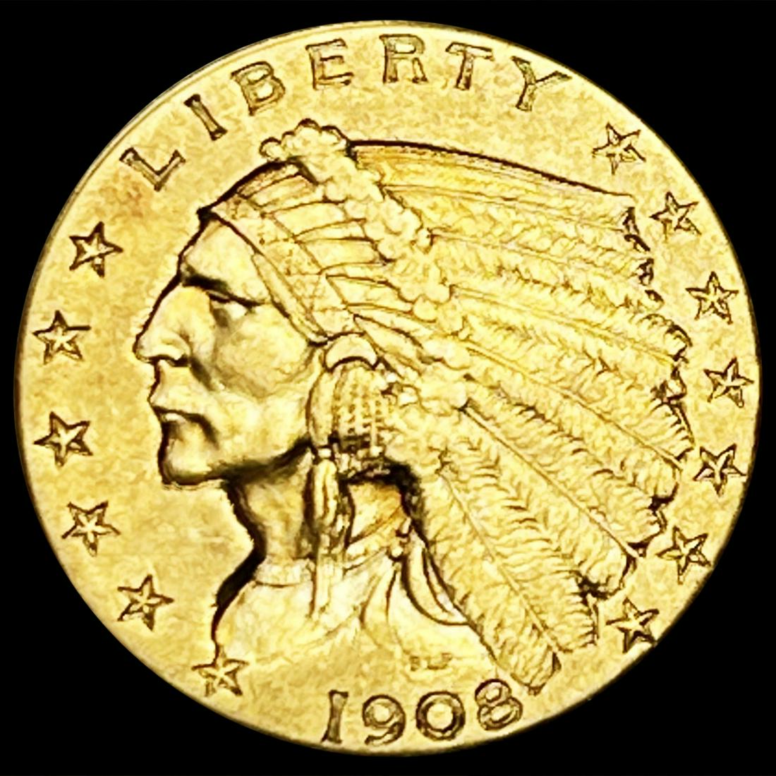 1908 $2.50 Gold Quarter Eagle UNCIRCULATED (1 of 2)