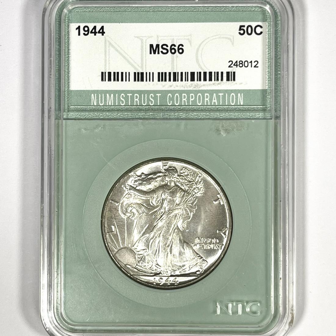 1944 Walking Liberty Half Dollar NTC - MS66 (1 of 2)