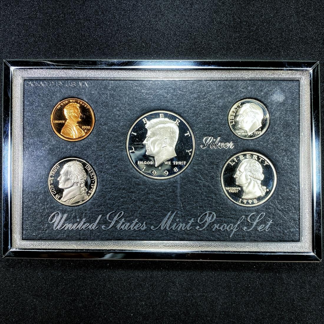 1998 US Mint Premier Silver Proof Set - GEM PROOF (1 of 3)