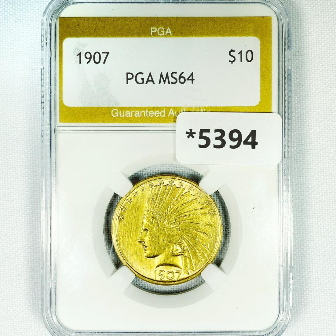 1907 $10 1/4 oz American Gold Eagle PGA-MS64 (1 of 2)