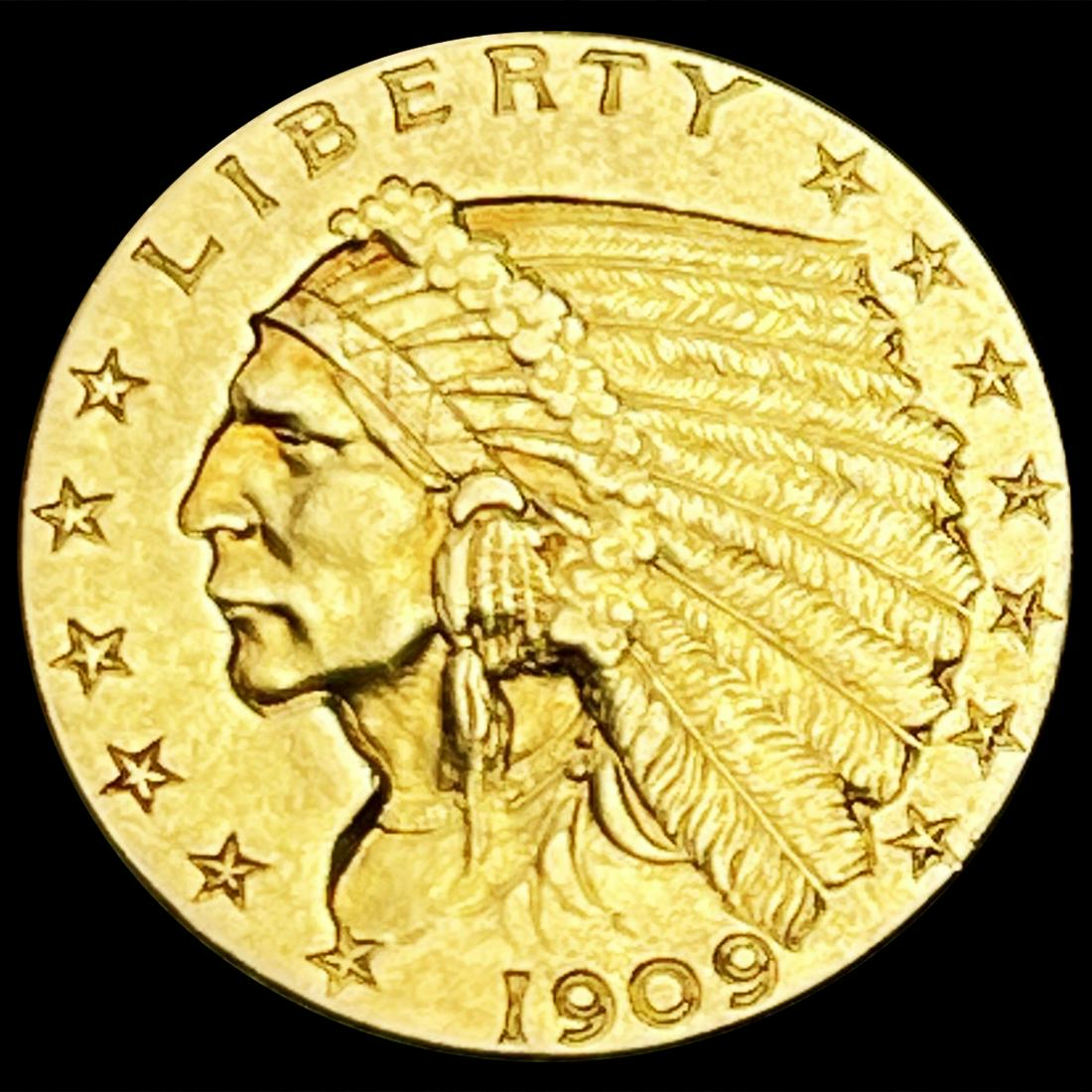 1909 $2.50 Gold Quarter Eagle UNCIRCULATED (1 of 2)