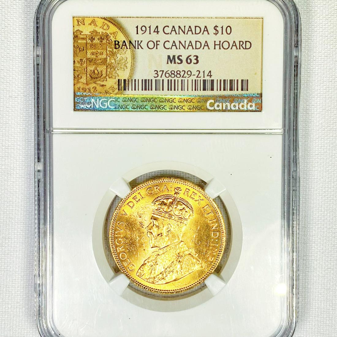 1914 Canada Gold $10 NGC-MS63 Bank of Canada (1 of 2)