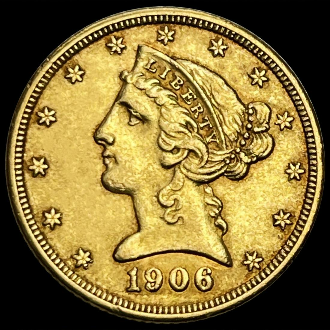 1906 $5 Gold Half Eagle UNCIRCULATED (1 of 2)