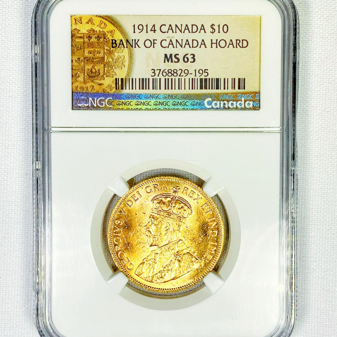 1914 Canada Gold $10 NGC-MS63 Bank of Canada (1 of 2)