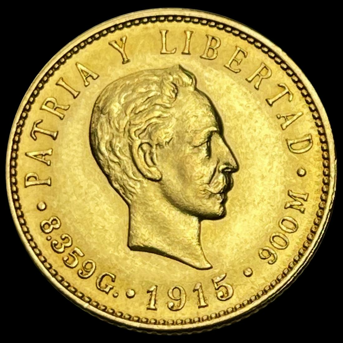 1915 Cuba 5 Peso CHOICE BU (1 of 2)