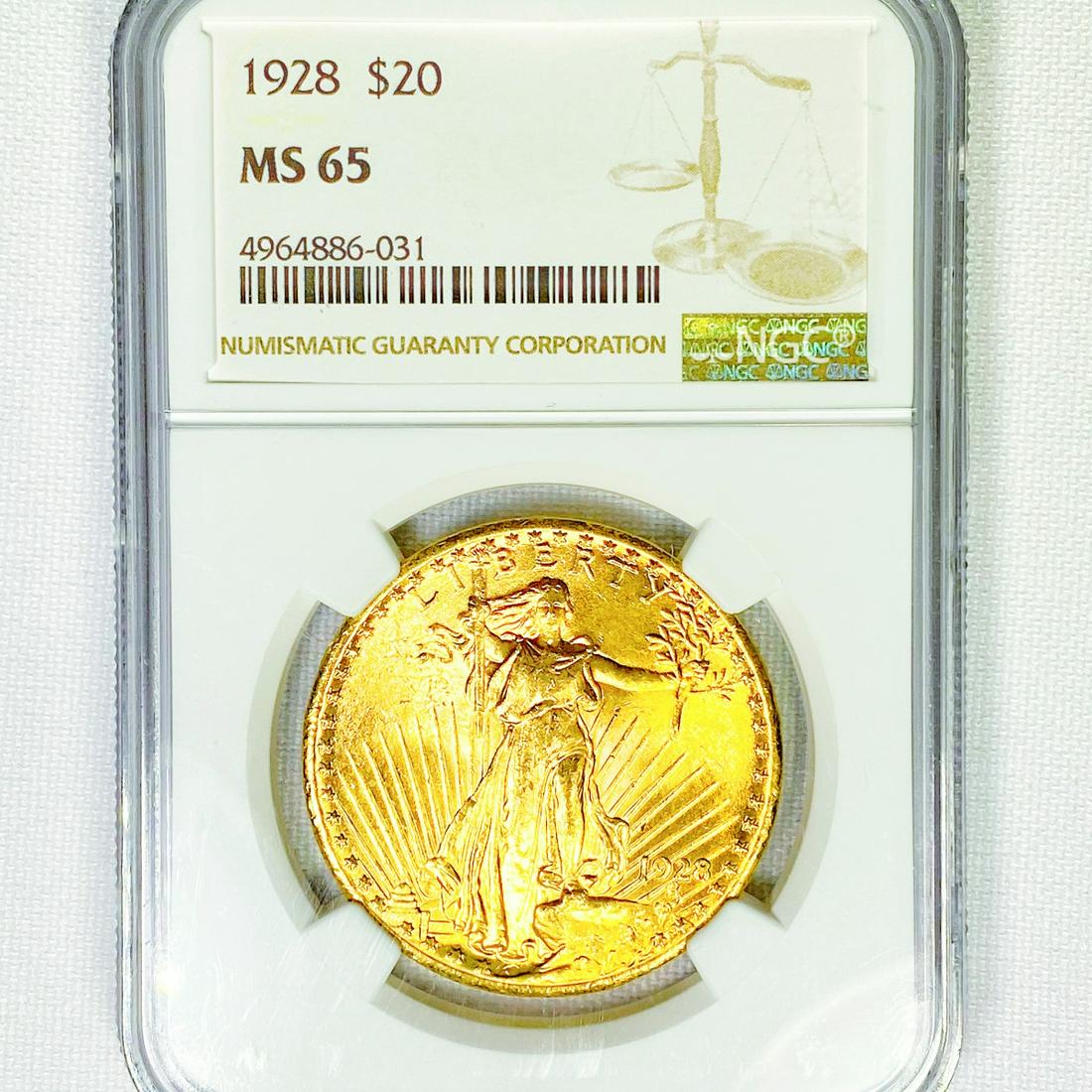 1928 $20 Gold Double Eagle NGC-MS65 (1 of 2)