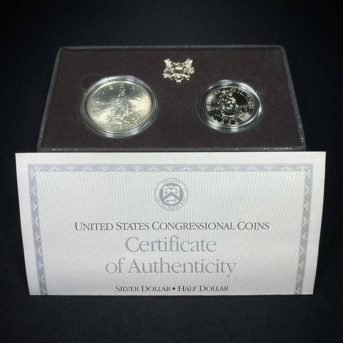 1989 US Congressional 2 Coin Set - UNC (1 of 3)