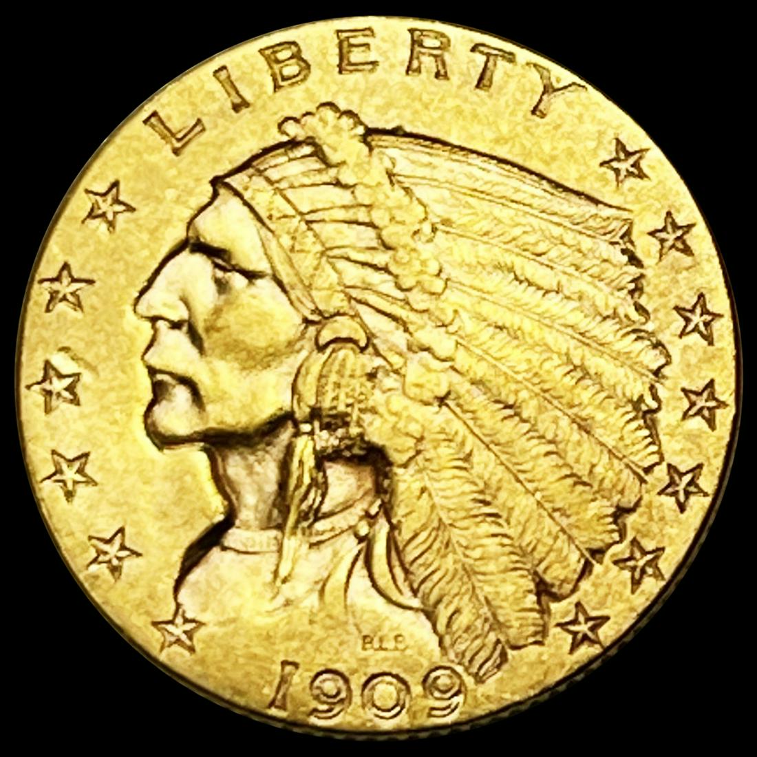 1909 $2.50 Gold Quarter Eagle UNCIRCULATED (1 of 2)