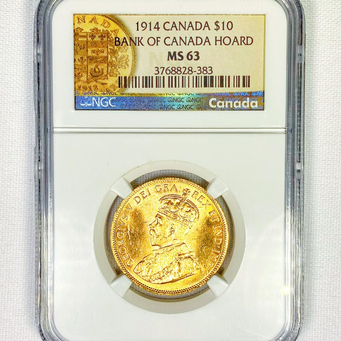 1914 Canada Gold $10 NGC-MS63 Bank of Canada (1 of 2)
