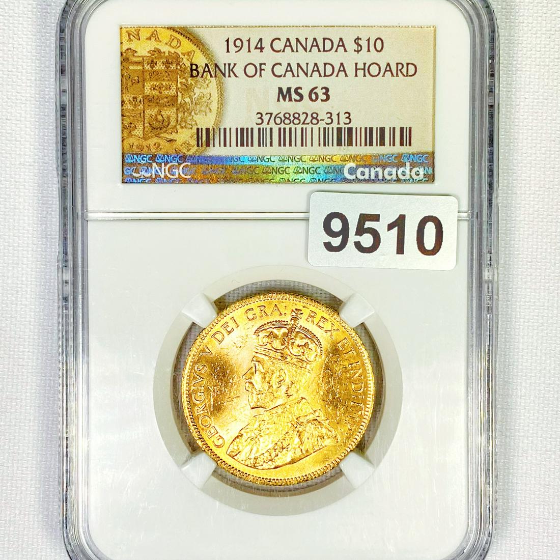 1914 Canada Gold $10 NGC-MS63 Bank of Canada (1 of 2)