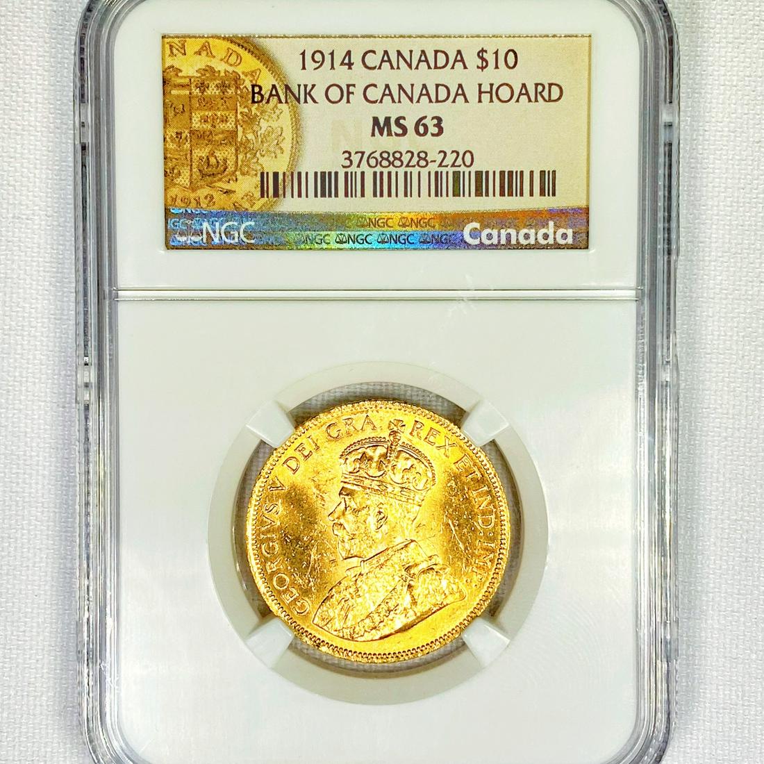 1914 Canada Gold $10 NGC-MS63 Bank of Canada (1 of 2)