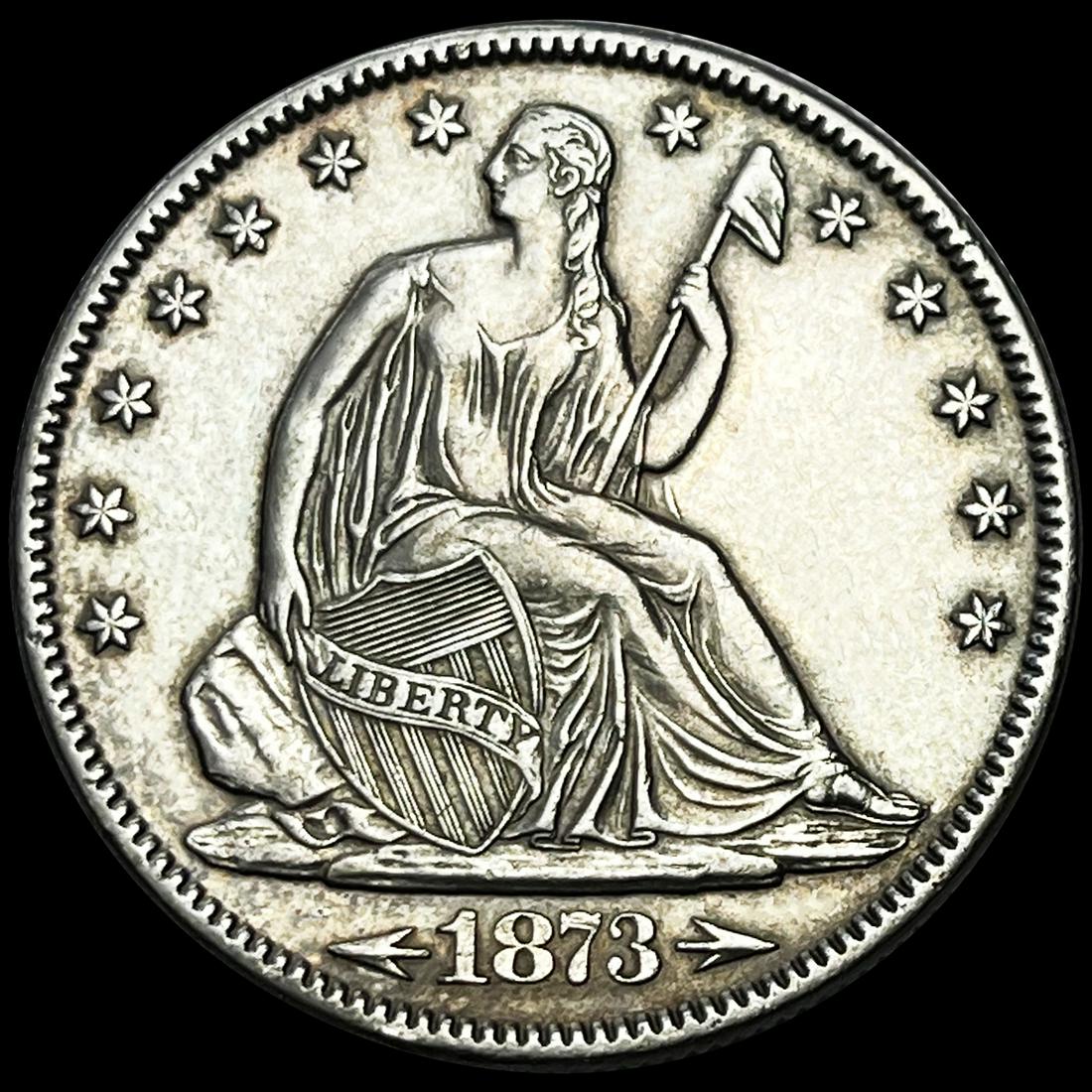 1873 Arrows Seated Liberty Half Dollar (1 of 2)