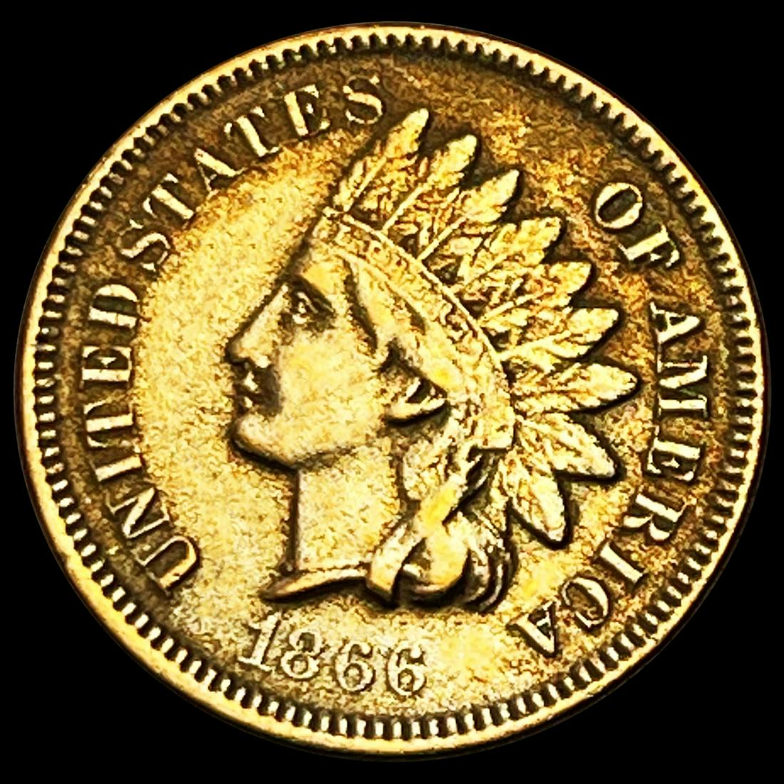 1866 Indian Head Cent CLOSELY UNCIRCULATED (1 of 2)