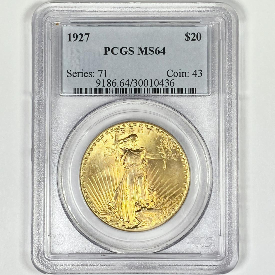 1927 $20 Gold Double Eagle PCGS-MS64 (1 of 2)