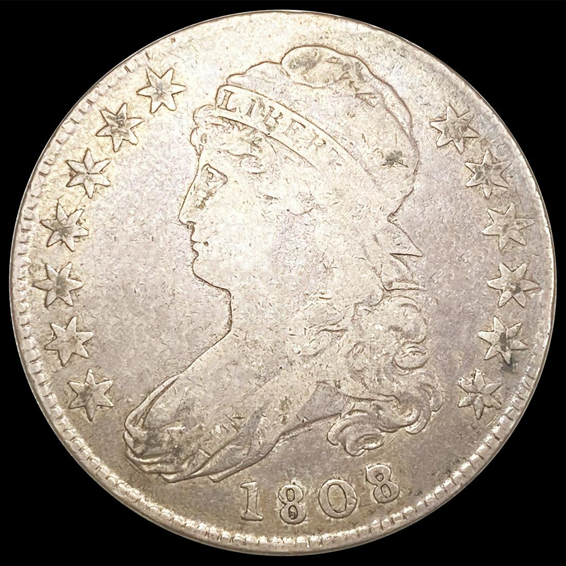 1808 Capped Bust Half Dollar NICELY CIRCULATED (1 of 2)