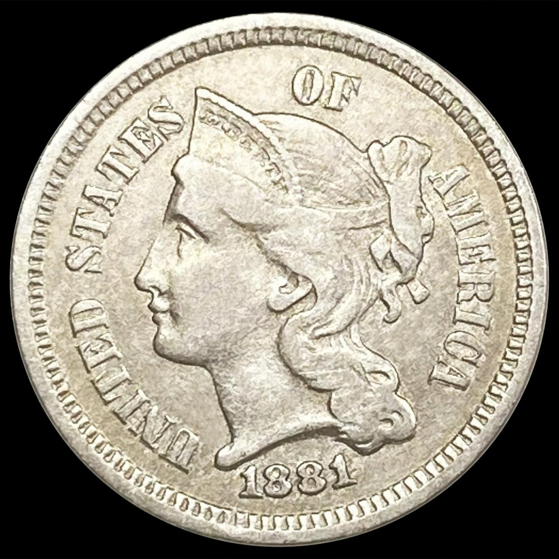 1881 Nickel Three Cent LIGHTLY CIRCULATED (1 of 2)