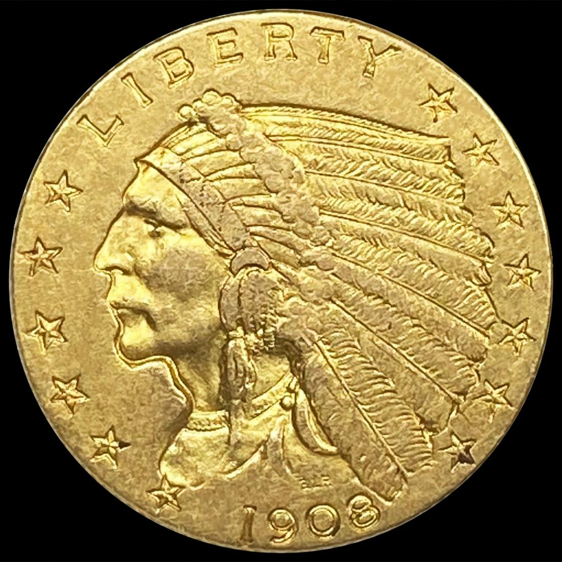 1908 $2.50 Gold Quarter Eagle CLOSELY (1 of 2)