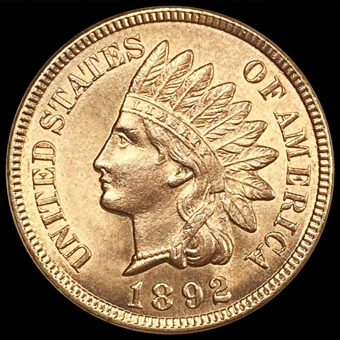 1892 RD Indian Head Cent UNCIRCULATED (1 of 2)