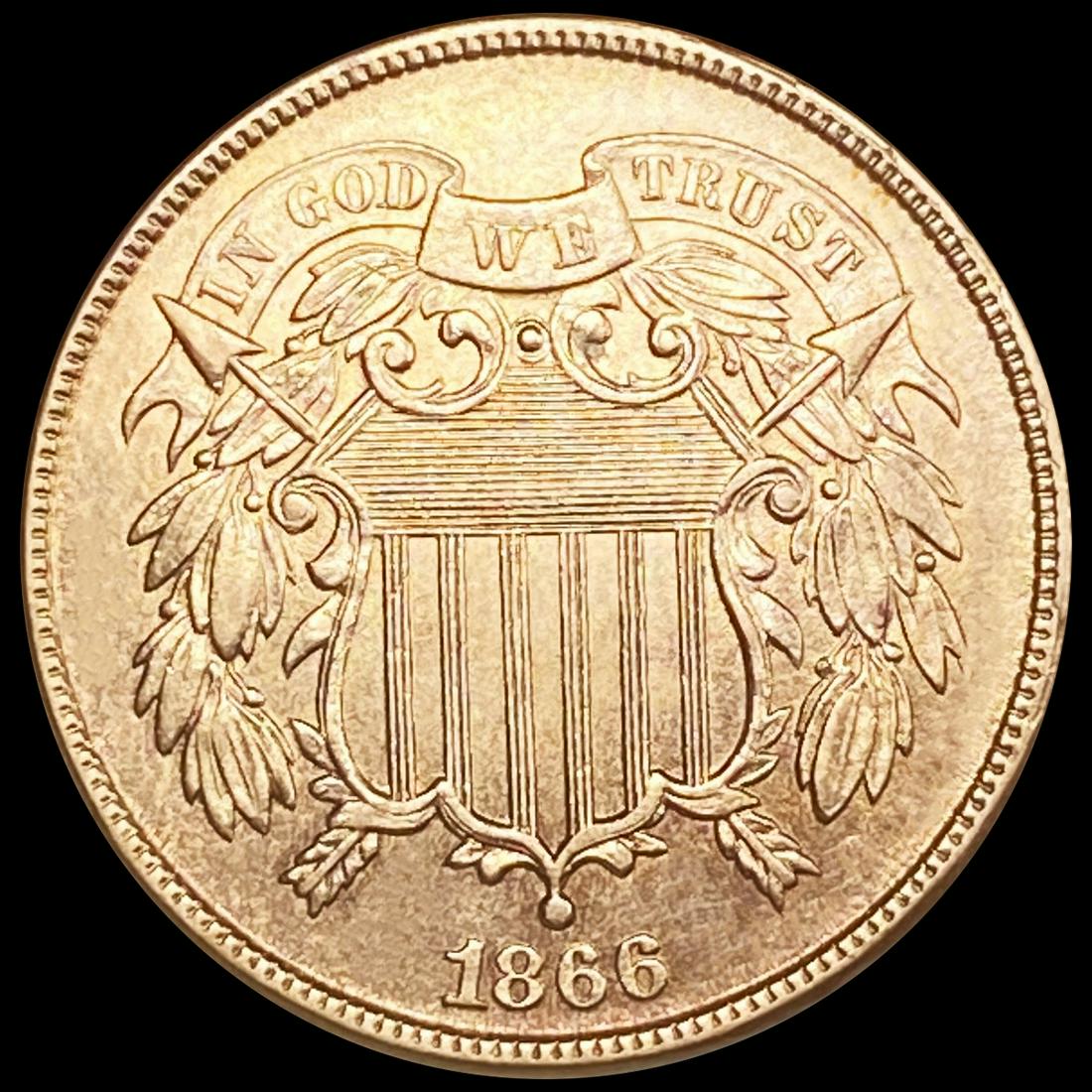 1866 RD Two Cent Piece UNCIRCULATED (1 of 2)