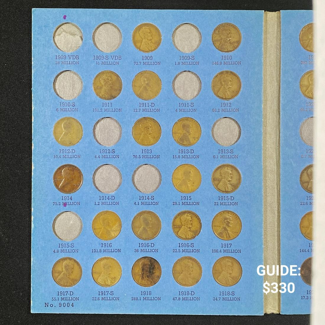 1909-1940 Lincoln Cent Book Set 53 Coins - (1 of 3)