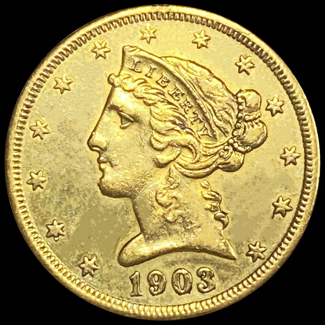 1903-S $5 Gold Half Eagle UNCIRCULATED (1 of 2)