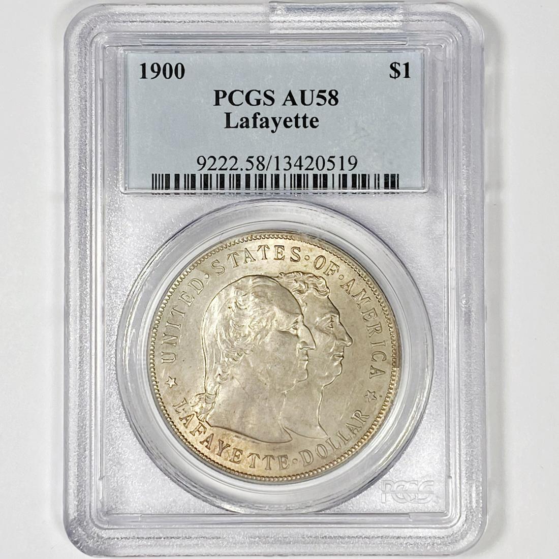 1900 Lafayette Silver Dollar PCGS-AU58 (1 of 2)