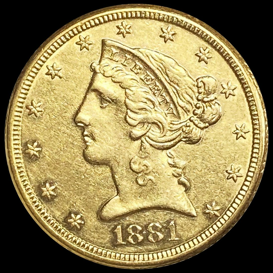 1881 $5 Gold Half Eagle UNCIRCULATED (1 of 2)