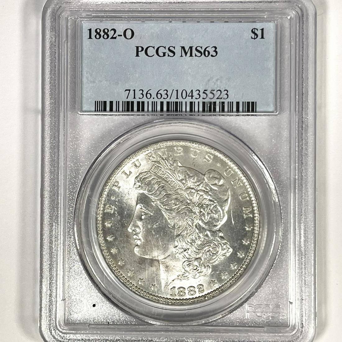 1882-O Morgan Silver Dollar PCGS - MS63 (1 of 2)