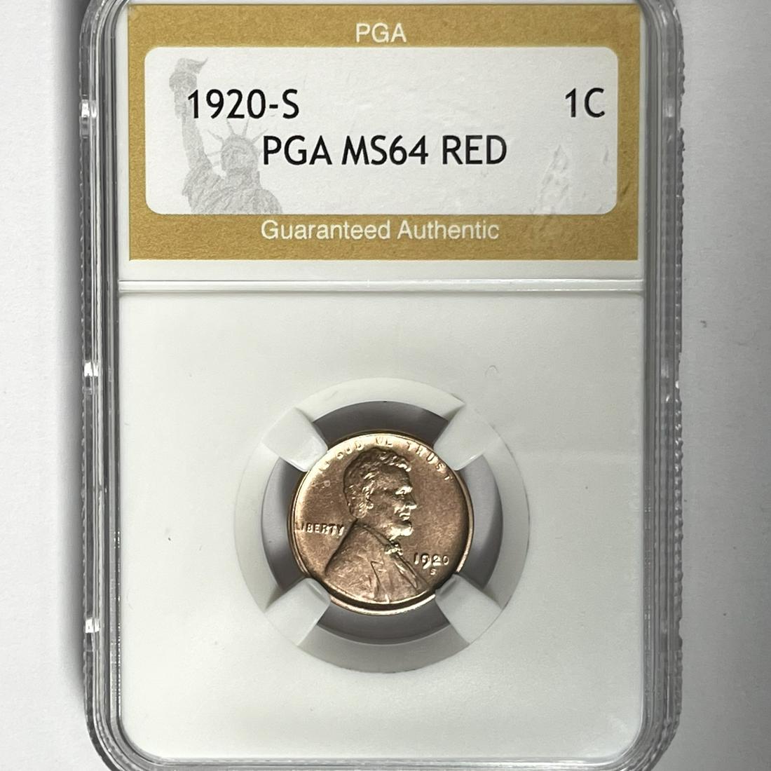 1920-S Wheat Cent PGA-MS64 Red (1 of 2)