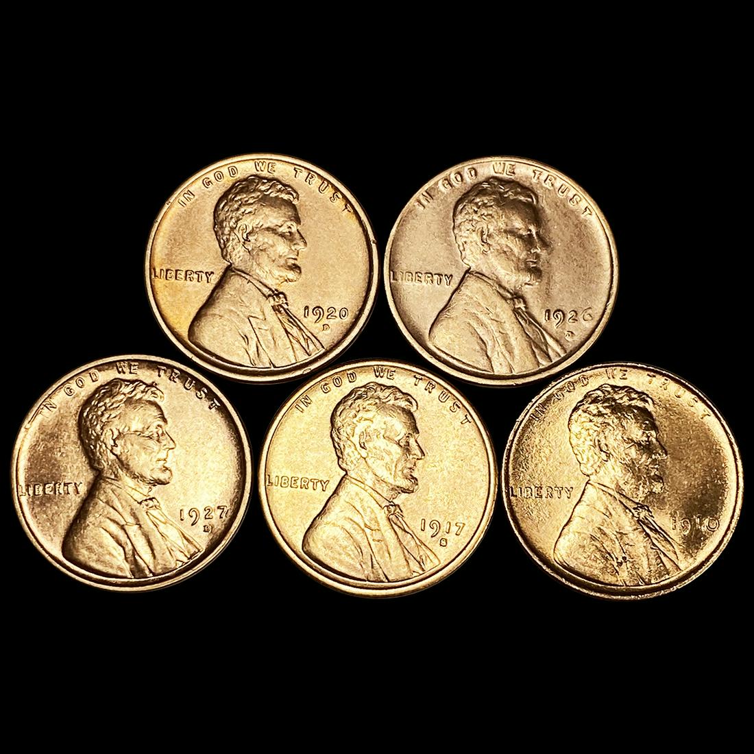(5) Wheat Cents UNCIRCULATED (1 of 2)