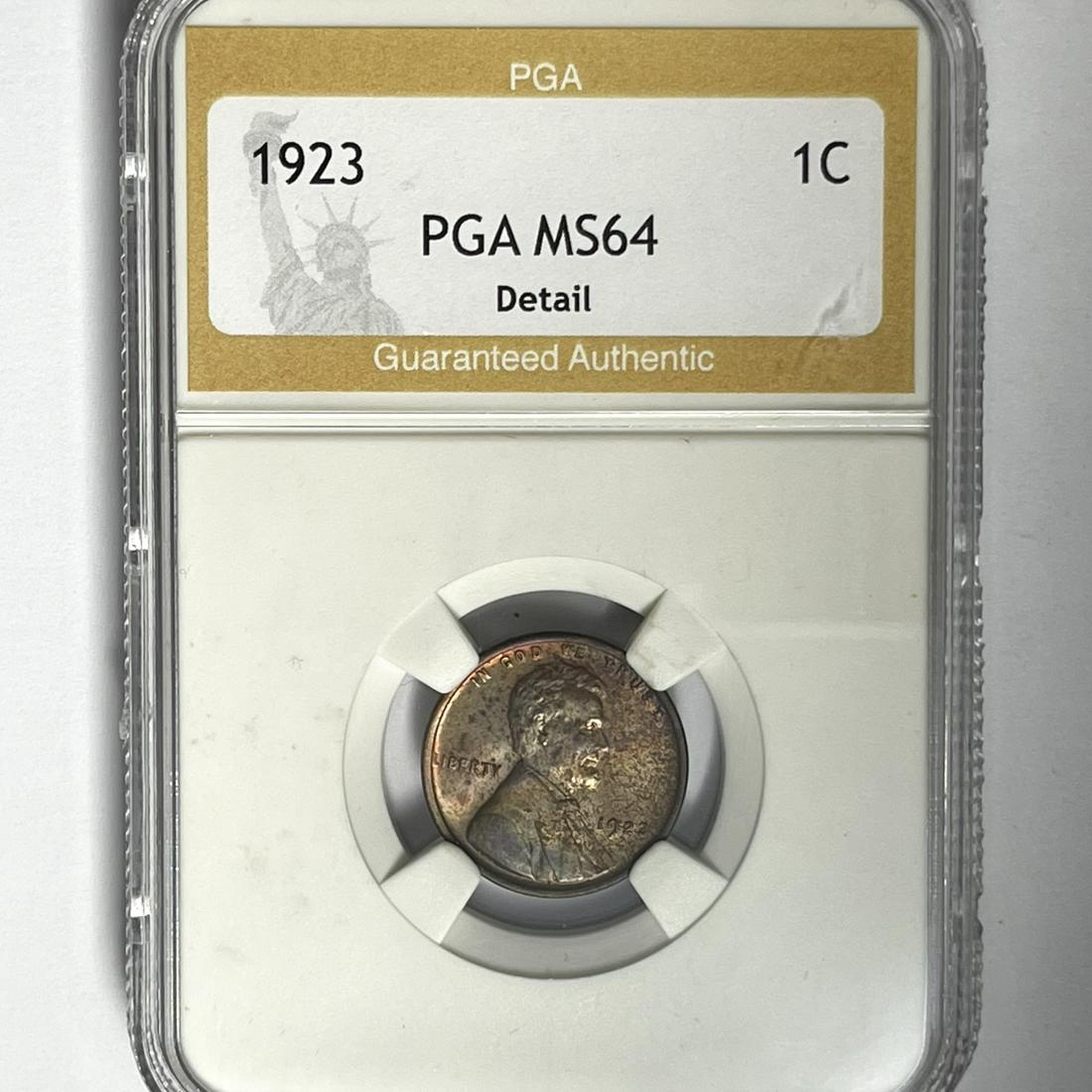 1923 Wheat Cent PGA-MS64 Detail (1 of 2)