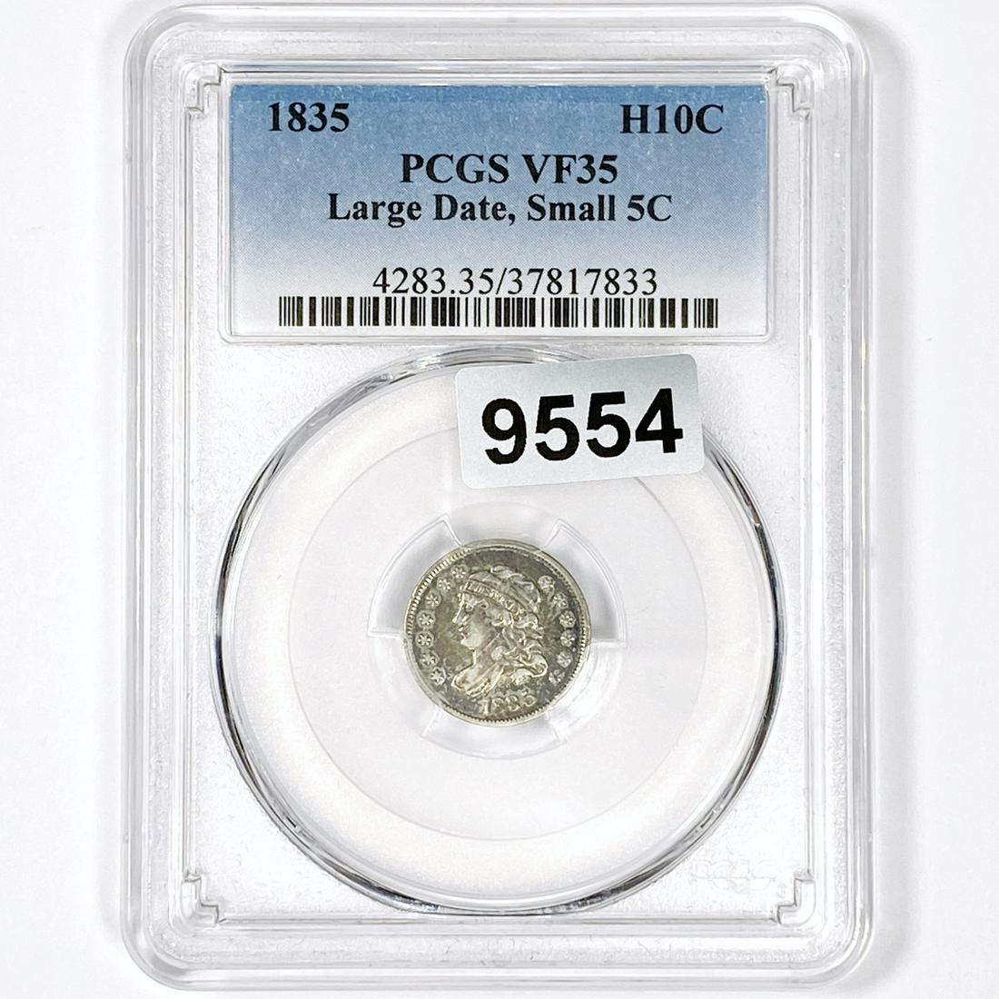 1835 Classic Head Nickel PCGS-VF35 Lg Date, Sm 5C (1 of 2)