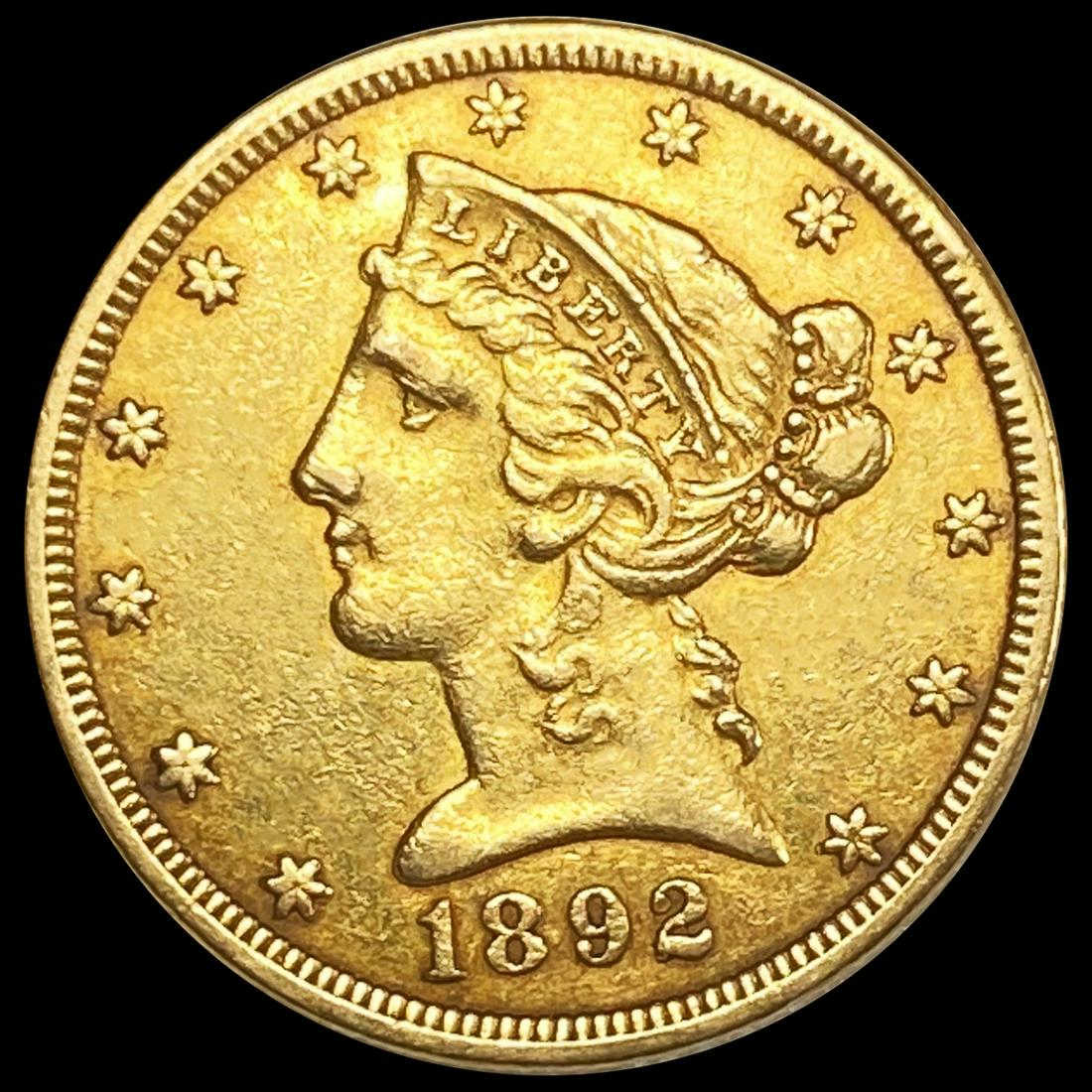 1892-S $5 Gold Half Eagle CLOSELY UNCIRCULATED (1 of 2)