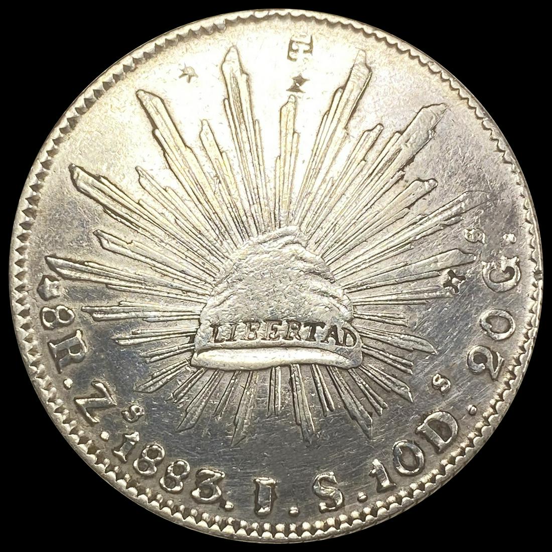 1883 Mexico 8 Reales CLOSELY UNCIRCULATED (1 of 2)