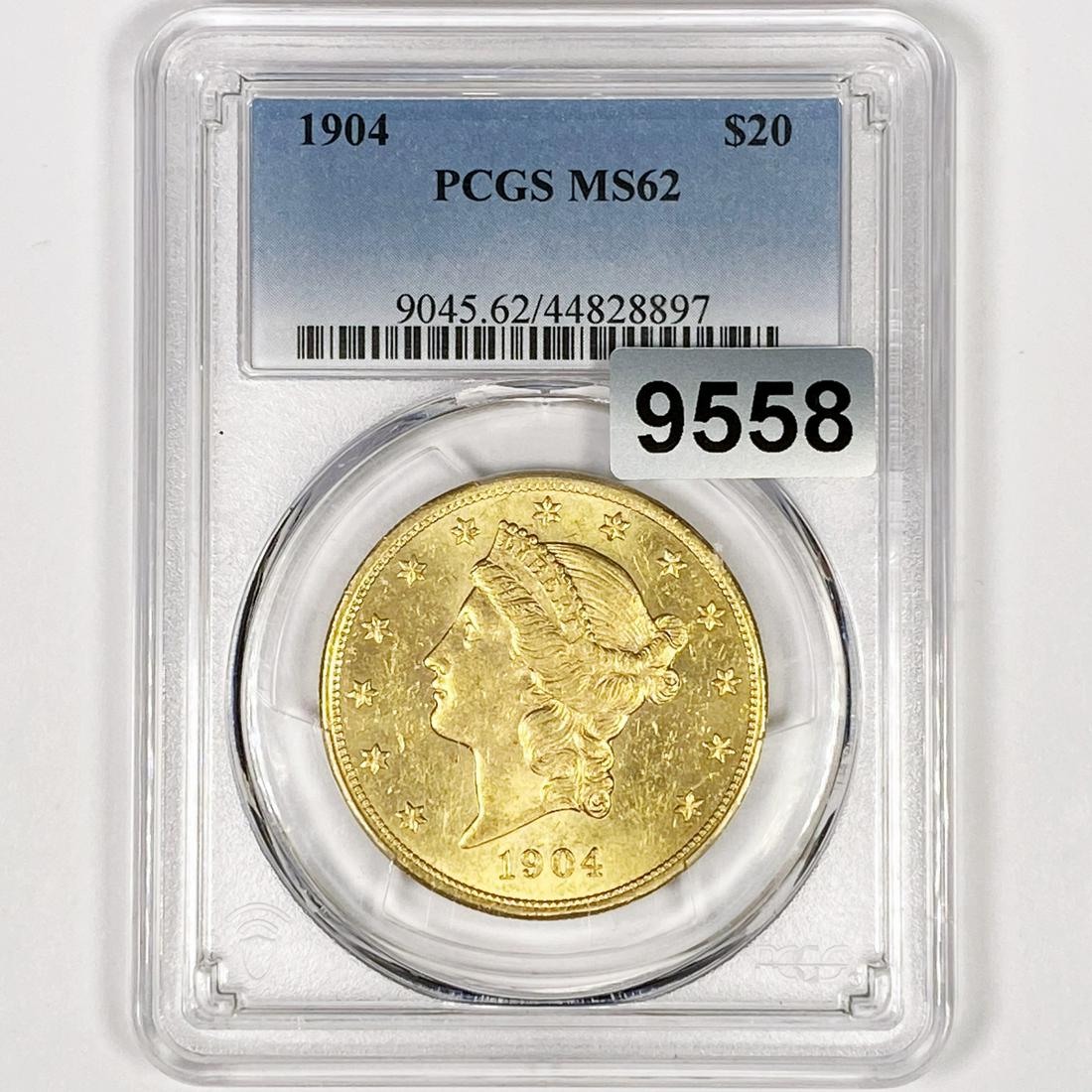 1904 $20 Gold Double Eagle PCGS-MS62 (1 of 2)