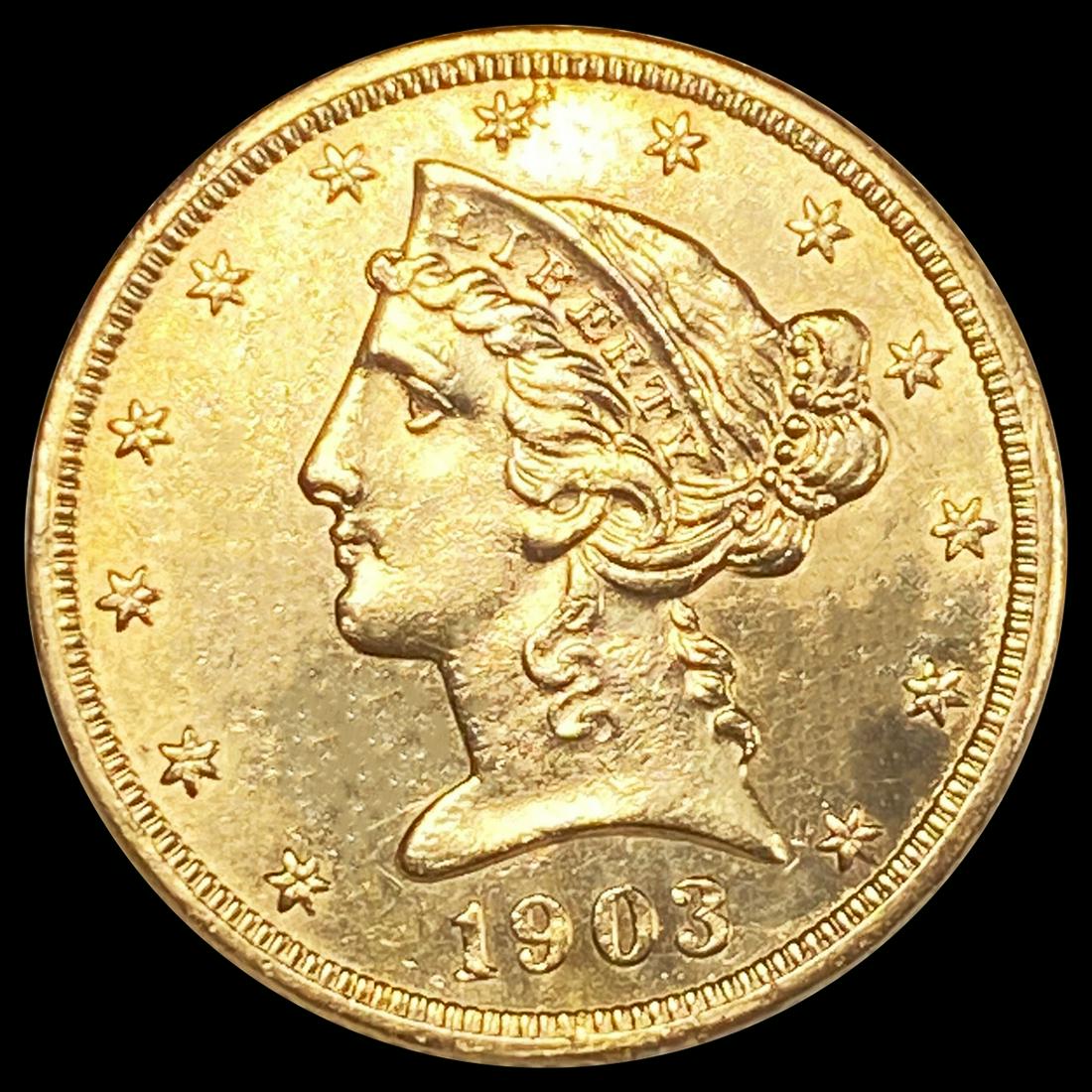 1903 $5 Gold Half Eagle UNCIRCULATED (1 of 2)
