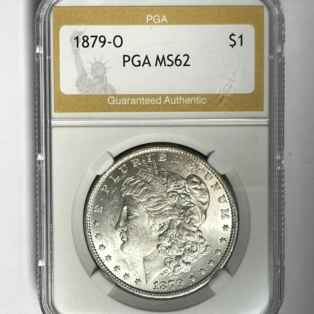 1879-O Morgan Silver Dollar PGA-MS62 (1 of 2)