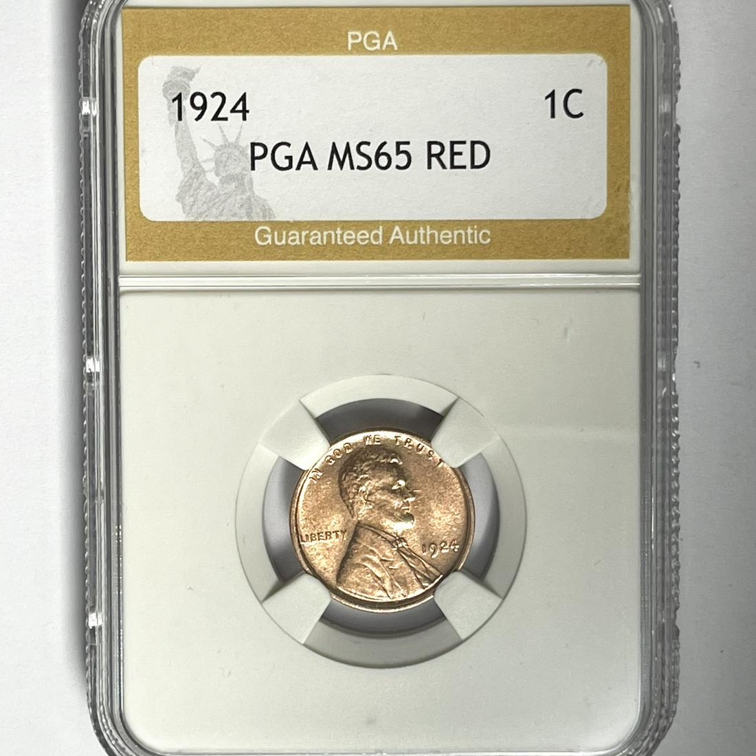 1924 Wheat Cent PGA-MS65 Red (1 of 2)