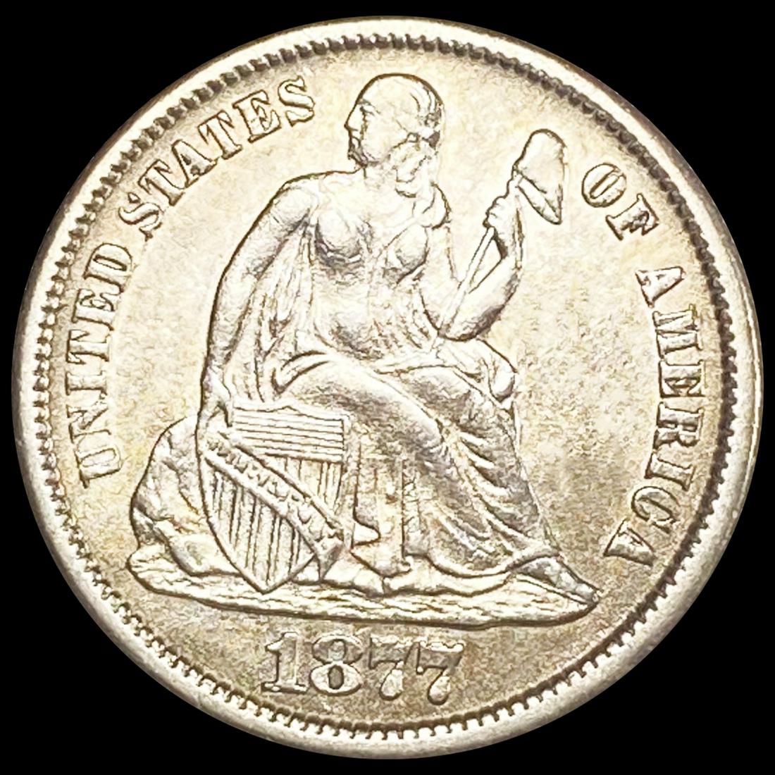 1877-CC Seated Liberty Dime UNCIRCULATED (1 of 2)