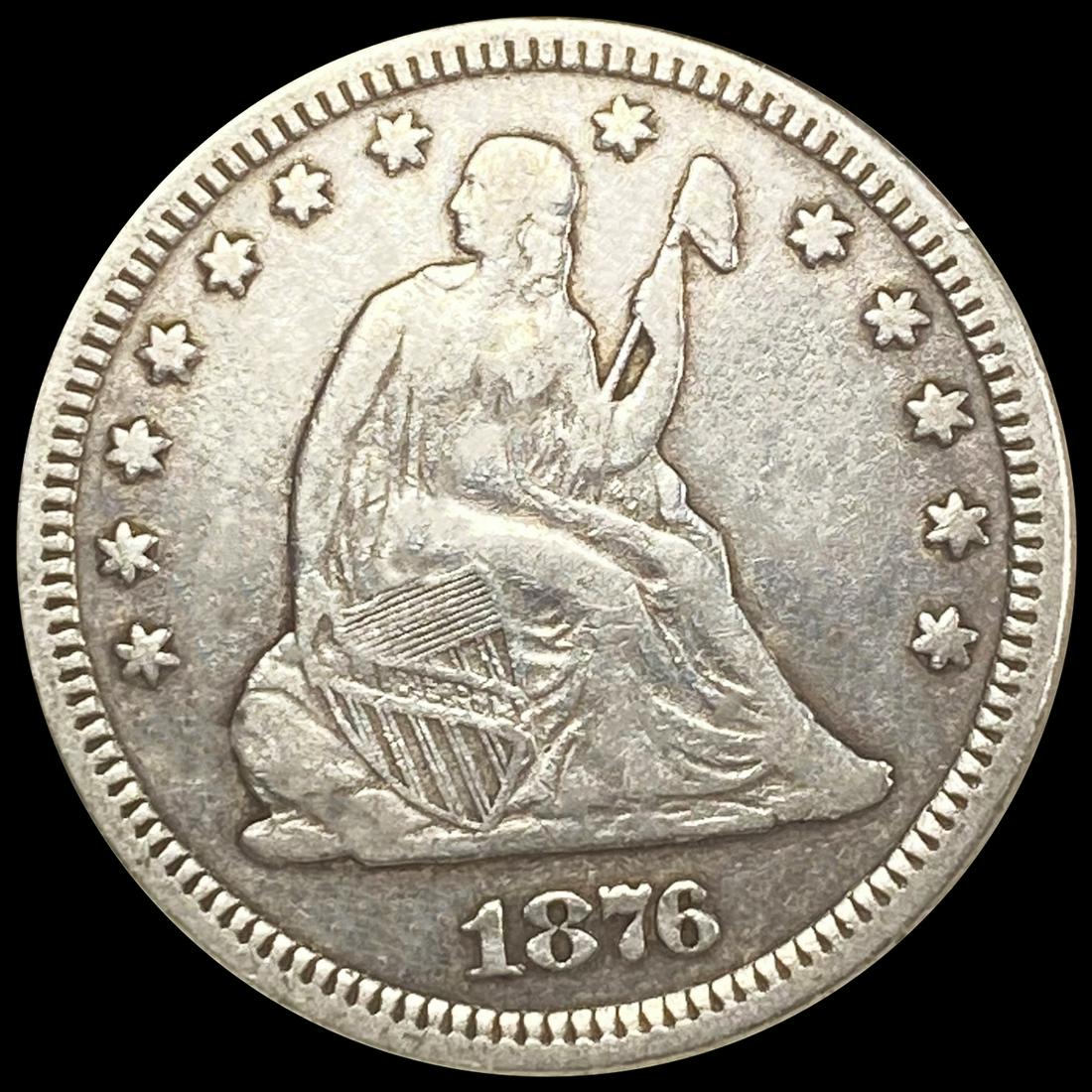 1876 Seated Liberty Quarter CLOSELY UNCIRCULATED (1 of 2)