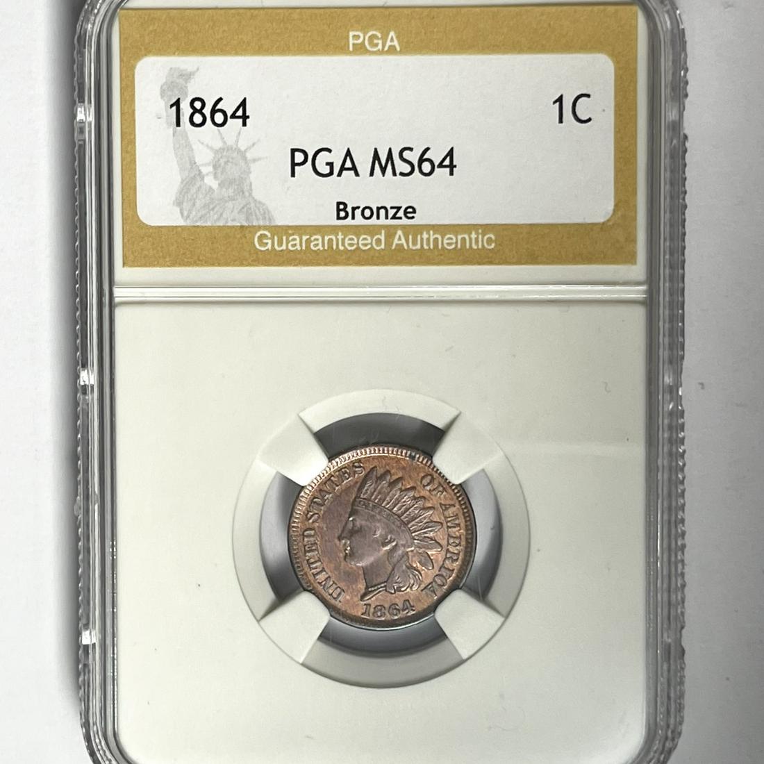 1864 Indian Head Cent PGA-MS64 Bronze (1 of 2)