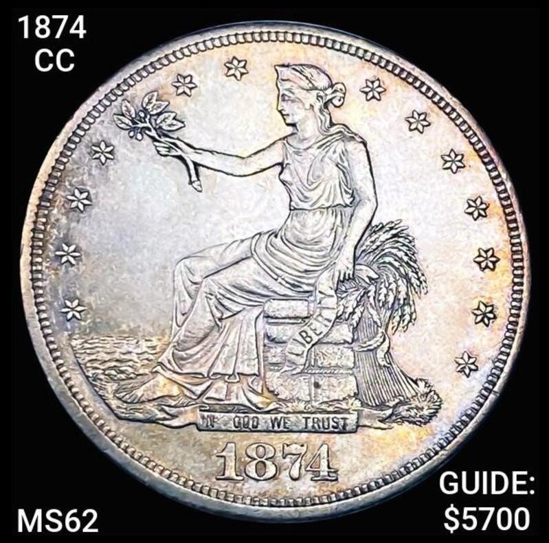 1874-CC Trade Silver Dollar UNCIRCULATED (1 of 2)
