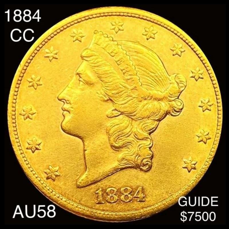 1884-CC $20 Gold Double Eagle CHOICE AU CHOICE AU (1 of 2)