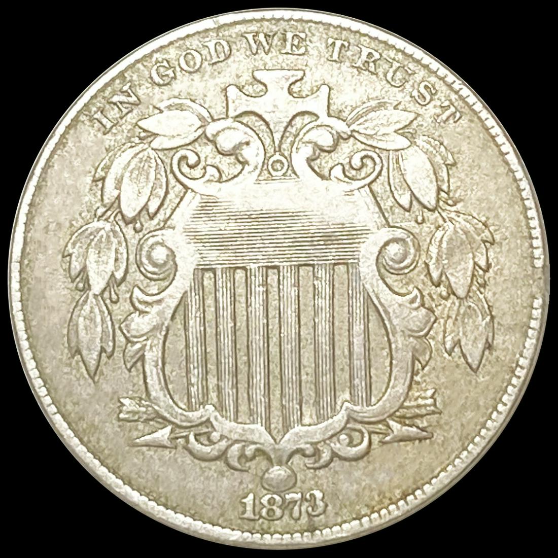 1873 Shield Nickel CLOSELY UNCIRCULATED (1 of 2)
