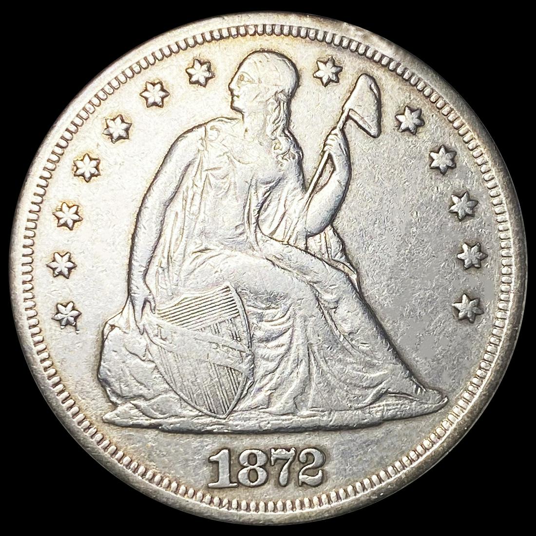 1872 Silver Trade Dollar CLOSELY UNCIRCULATED (1 of 2)